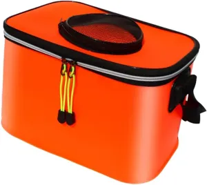 LEIYAN Fishing Bucket Foldable Waterproof Fishing Bag Live Fishing Bait Bucket 12L,Collapsible Live Fish Box Water Container Folding Fishing Water Tank for Traveling Hiking Fishing