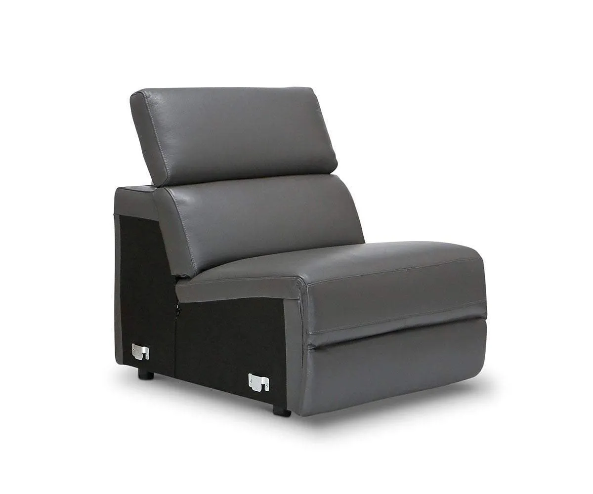 Lewen Leather Power Reclining Sectional
