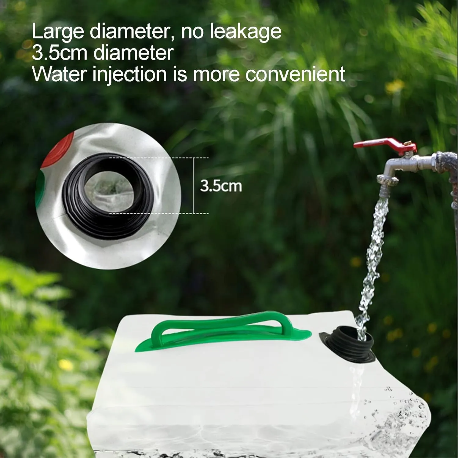 LFFH Collapsible Water Container, BPA Free Plastic Water Bag Tank Camping No Leak For Party Kitchen Picnic Bar BBQ Longer Time (Color : Clear, Size : 10L)