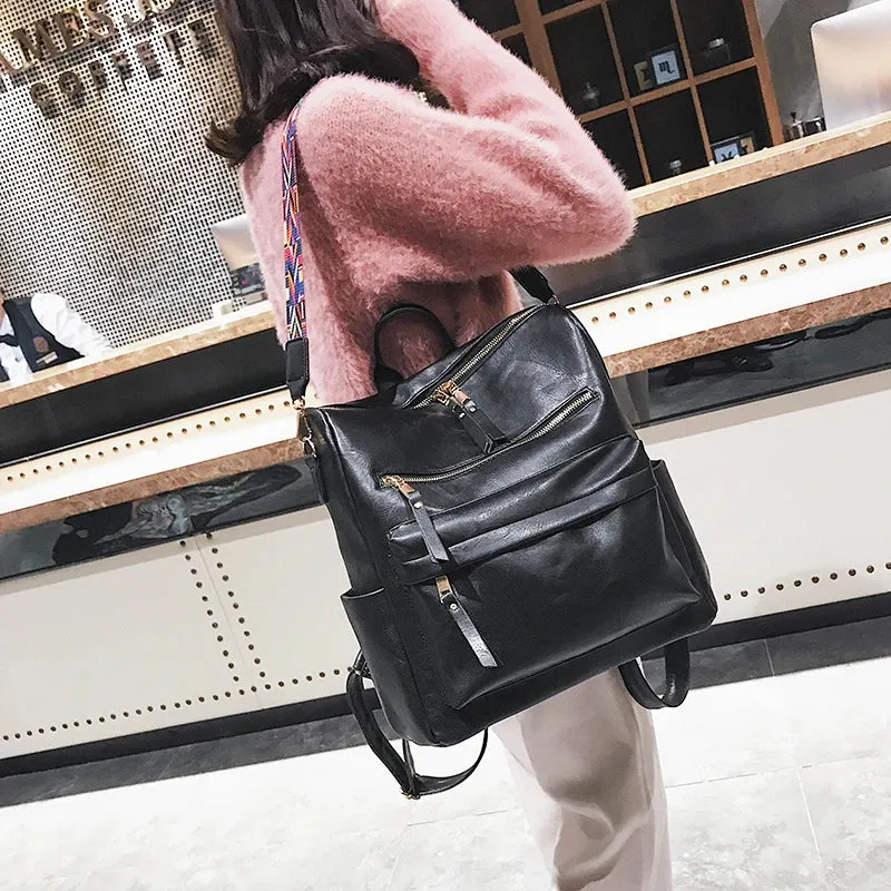 Light Weight Stylish Leather Backpack
