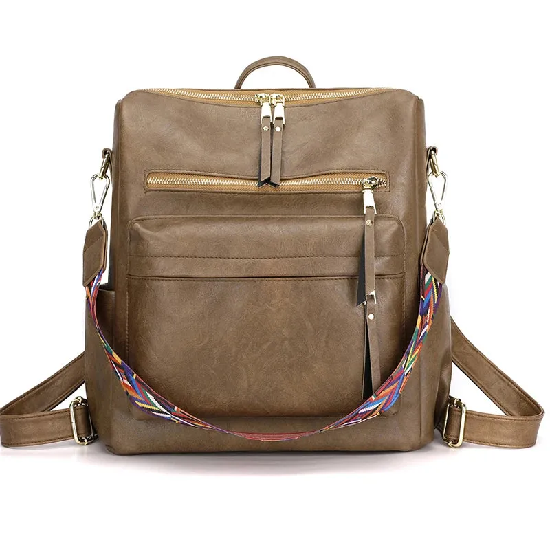 Light Weight Stylish Leather Backpack