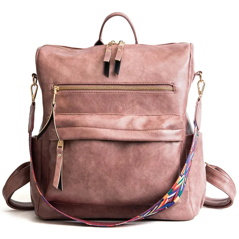 Light Weight Stylish Leather Backpack
