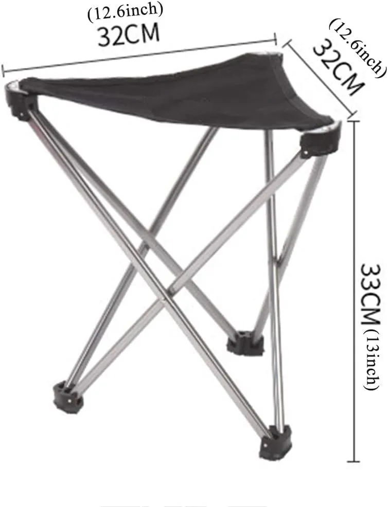 Lightweight and Lightweight Folding Chair Outdoor Camping Folding Stool 1680D Oxford Cloth 7050 Aviation Aluminum with Storage Bag
