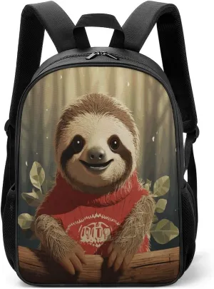Lightweight Backpacks Cute Travel Bag Durable Cartoon Sloth Printing Small Travel Backpack For Women & Men