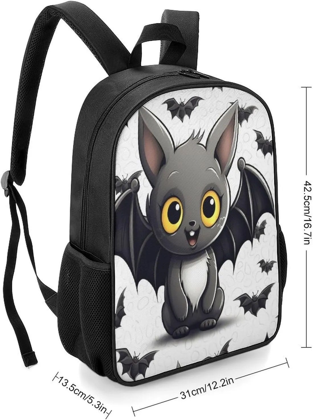 Lightweight Backpacks Cute Travel Bag Durable Cute Bat Printing Small Travel Backpack For Women & Men