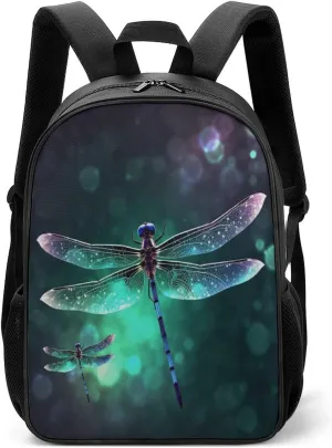 Lightweight Backpacks Cute Travel Bag Durable Galaxy Animal Dragonfly Printing Small Travel Backpack For Women & Men