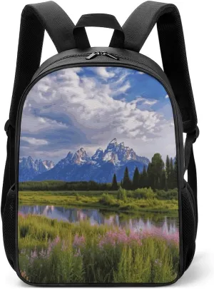Lightweight Backpacks Cute Travel Bag Durable Grand Teton Printing Small Travel Backpack For Women & Men