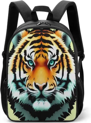 Lightweight Backpacks Cute Travel Bag Durable Little Fat Tiger Printing Small Travel Backpack For Women & Men