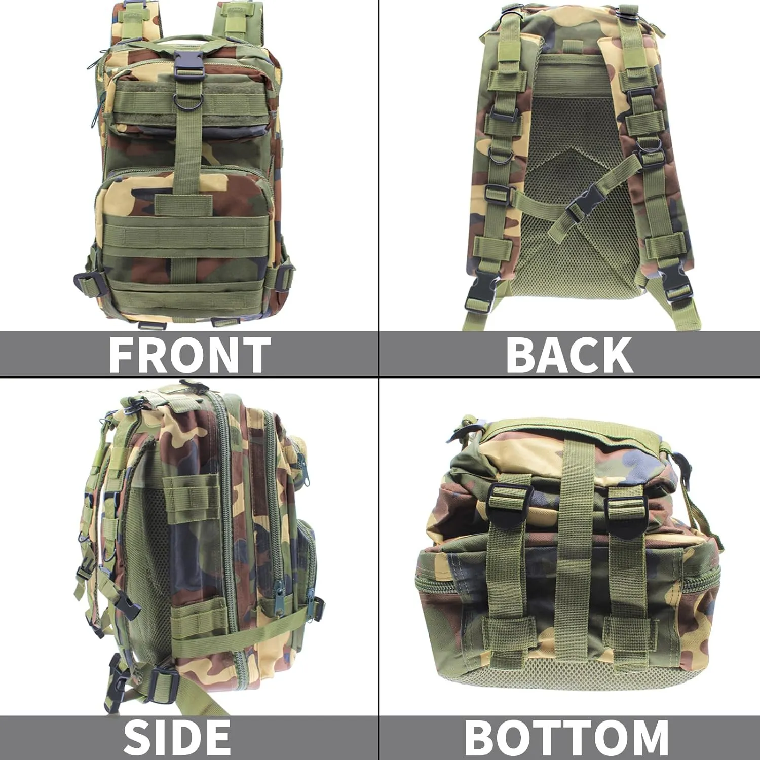Lightweight Fishing Tackle Backpack Professional Water-Resistant All-in-One Rod Holder & Gear Storage