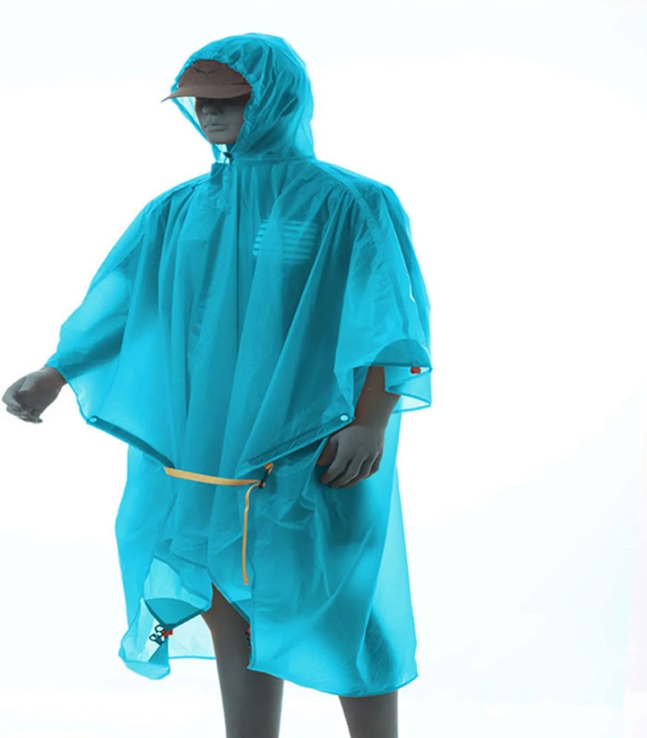 Lightweight Hiking Poncho, Waterproof Backpack Poncho Raincoat for Outdoor Trekking, Camping, Hiking