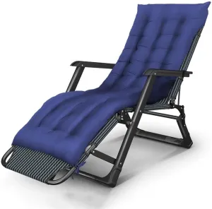 Lightweight Lounge Chair Recliners Folding Reclining ChairMetal Adjustable Foldable for Multipurpose Beach Camping and Garden with Detachable Headrest Vision