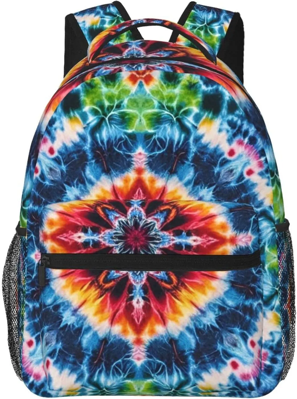 Lightweight Rucksacks for Climbing Outdoors Walking Cycling - Large Capacity Anti-Theft Multipurpose Carry On Bag, Tie Dye Art Camping Outdoor Backpack