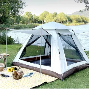 Lightweight Tent 4 People Spacious Garden Tent Practical Advanced Utility Tents for Family,Outdoor,Hiking and Mountaineering