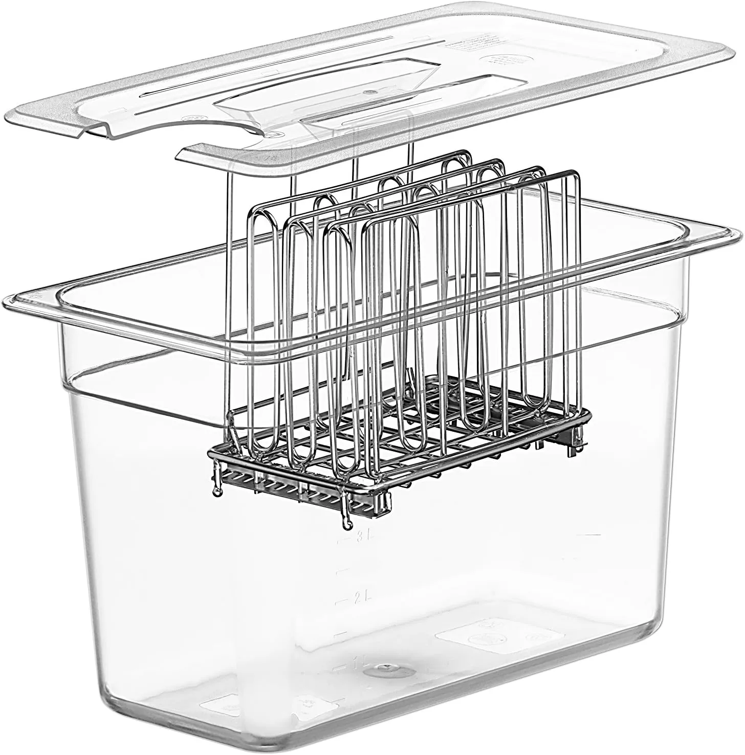 LIPAVI Sous Vide Rack - Model L5 - Adjustable, Collapsible, Ensures even warming - 316L Stainless Steel