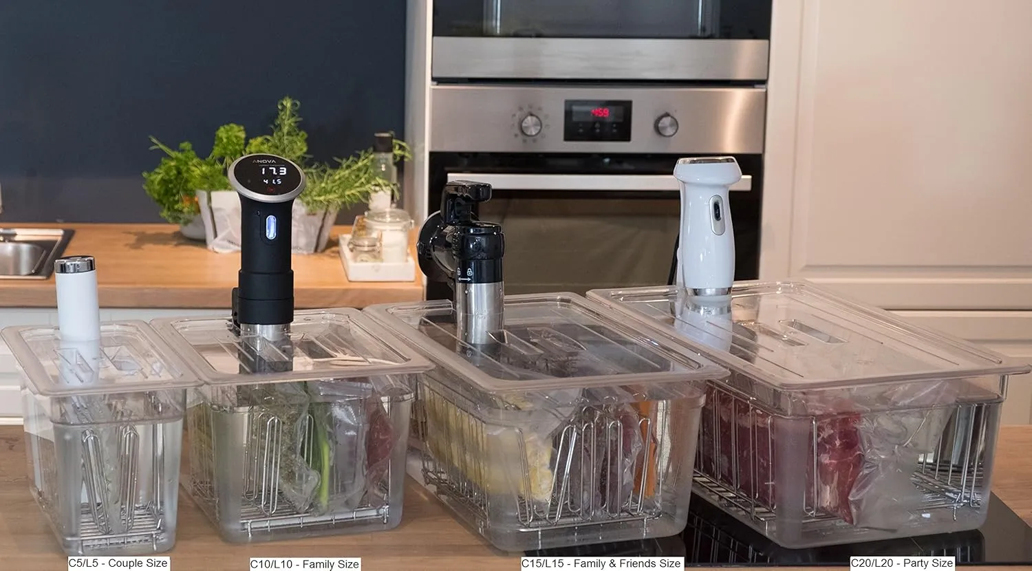 LIPAVI Sous Vide Rack - Model L5 - Adjustable, Collapsible, Ensures even warming - 316L Stainless Steel