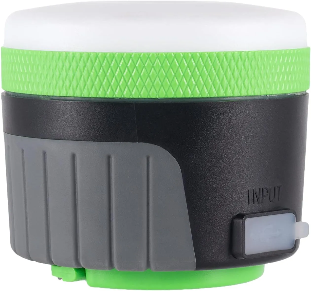 LIT-PaTH LED Camping Lantern, Rechargeable Light with Magnet Base, 4400 mAh, Survival Kit for Emergency, Hurricane, Outage, Large Green, 2 Pack