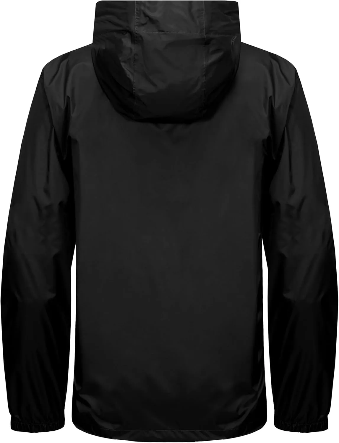 Little Donkey Andy Men's Packable Rain Jacket Windbreaker Waterproof Lightweight Rain Coat with Hood for Golf Cycling Hiking
