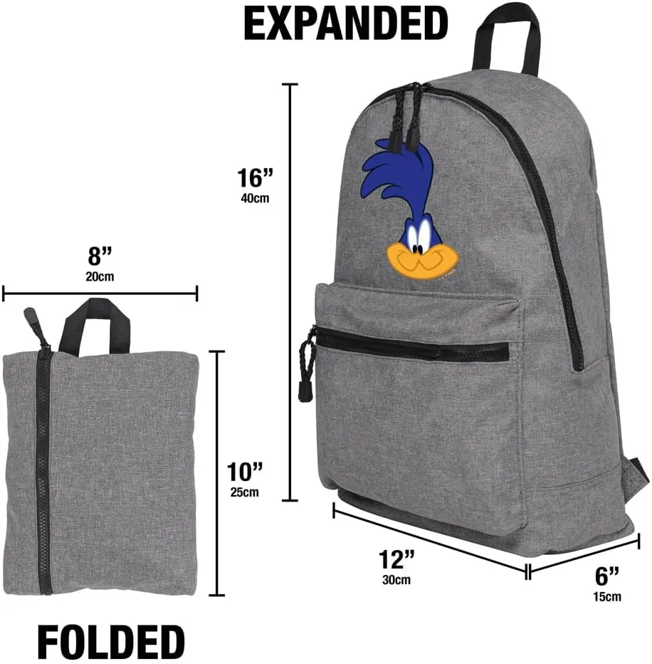 LOGOVISION Looney Tunes Road Runner Lightweight Backpack for Work School Daily Use Packable for Travel