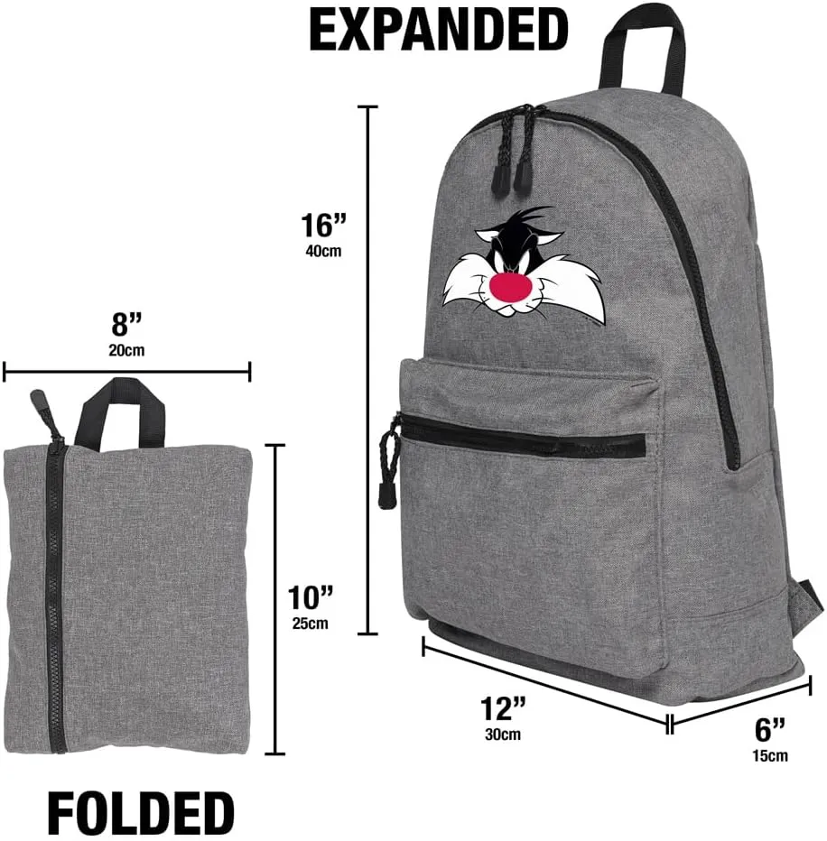 LOGOVISION Looney Tunes Sylvester Lightweight Backpack for Work School Daily Use Packable for Travel