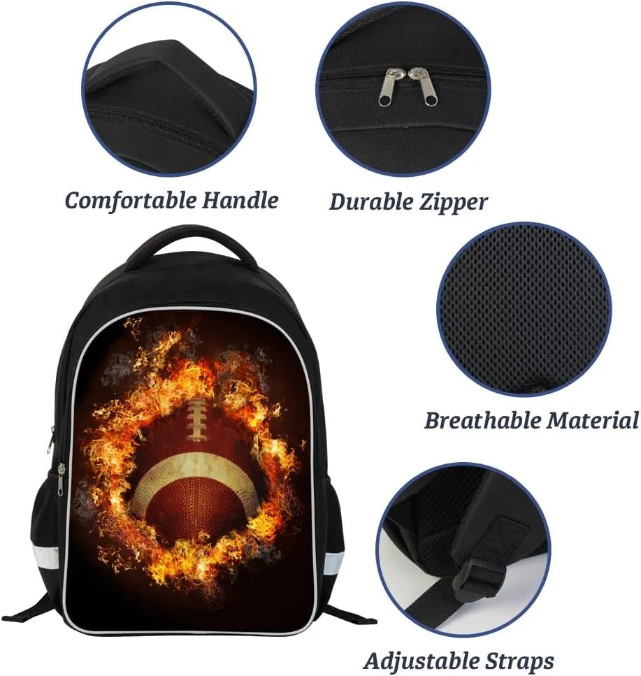 Luminous 3D Print School Backpack Large Capacity Lightweight Students Bookbag for Kids