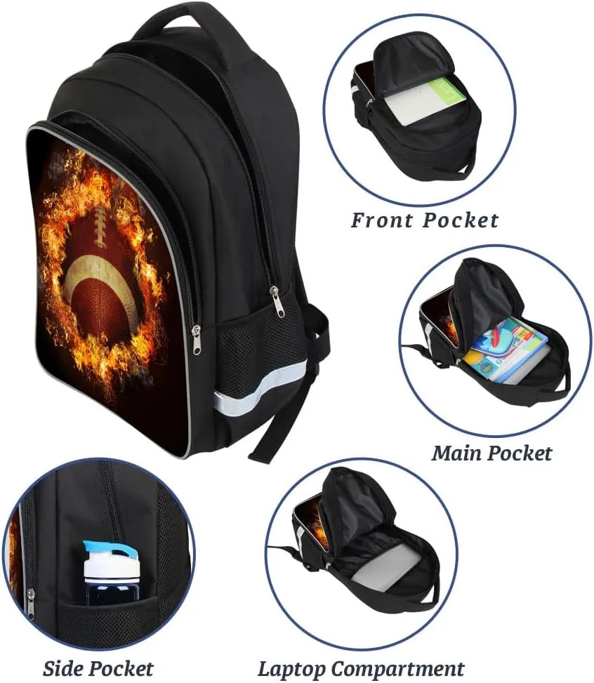 Luminous 3D Print School Backpack Large Capacity Lightweight Students Bookbag for Kids