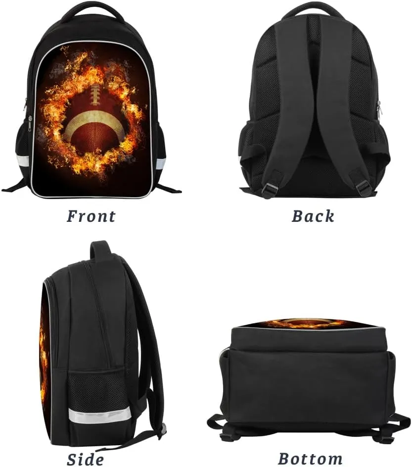 Luminous 3D Print School Backpack Large Capacity Lightweight Students Bookbag for Kids