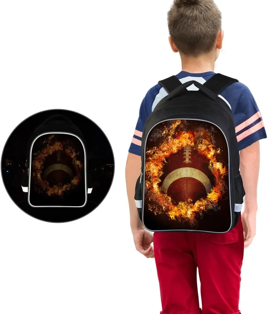 Luminous 3D Print School Backpack Large Capacity Lightweight Students Bookbag for Kids
