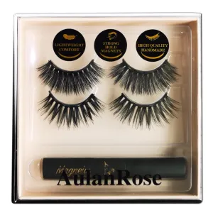 Magnetic Eyelashes Magnetic Lashes with Eyeliner Kit,Natural Looking Reusable Fake Eye Lash, No Glue, Strongest Water