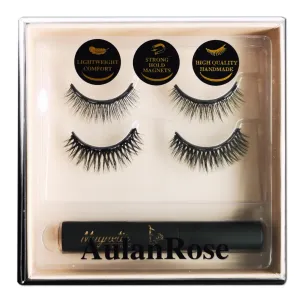 Magnetic Eyelashes Natural Look - Wispy Cat Eye Short Magnetic Lashes, Reusable 60 Wears 3D Faux Mink Lashes Cruelty-Free & Vegan
