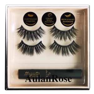 Magnetic Eyelashes with Eyeliner/Luxurious Volume Cat Eye Magnetic Lashes Natural Looking/Cruelty-Free & Vegan Faux Mink Lashes /60 Wears
