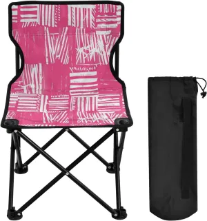 Mandala Flower Pattern Portable Outdoor Folding Chair Anti-Slip Padded Oxford Cloth Stool Camping Chair Small for Beach Hiking Fishing Gardening Quad Camp Chair