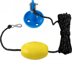 Marine Mushroom Anchor Kit 5 lb Blue PE Coated Kayak Anchor Accessories with 30 ft Rope for Fishing Kayaks, Canoe, Jet Ski, SUP Paddle Board and Small Boats