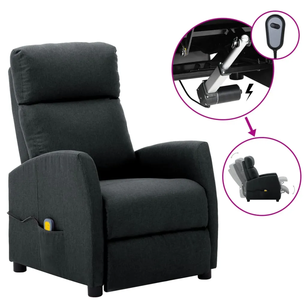 Massage Recliner Chair Electric Push Cozy Armchair for Elderly Fabric