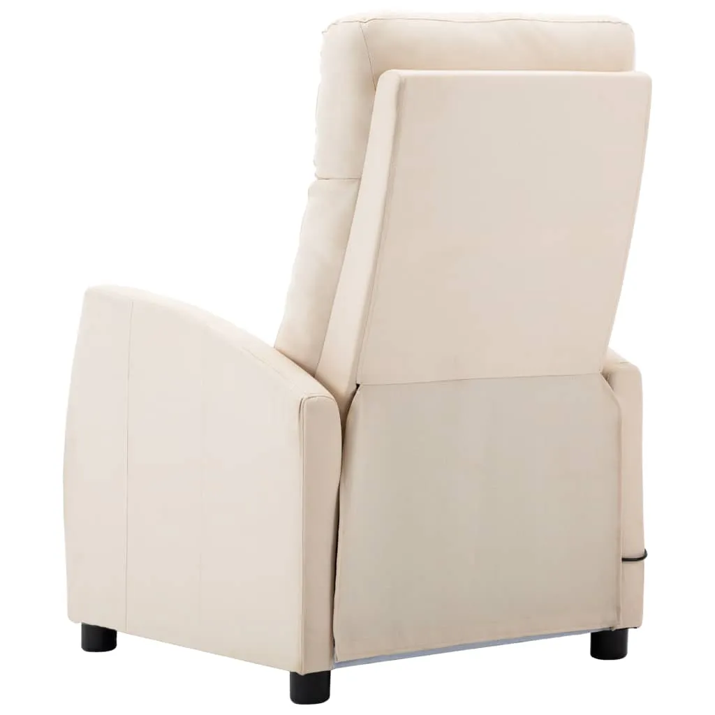 Massage Recliner Chair Electric Push Cozy Armchair for Elderly Fabric