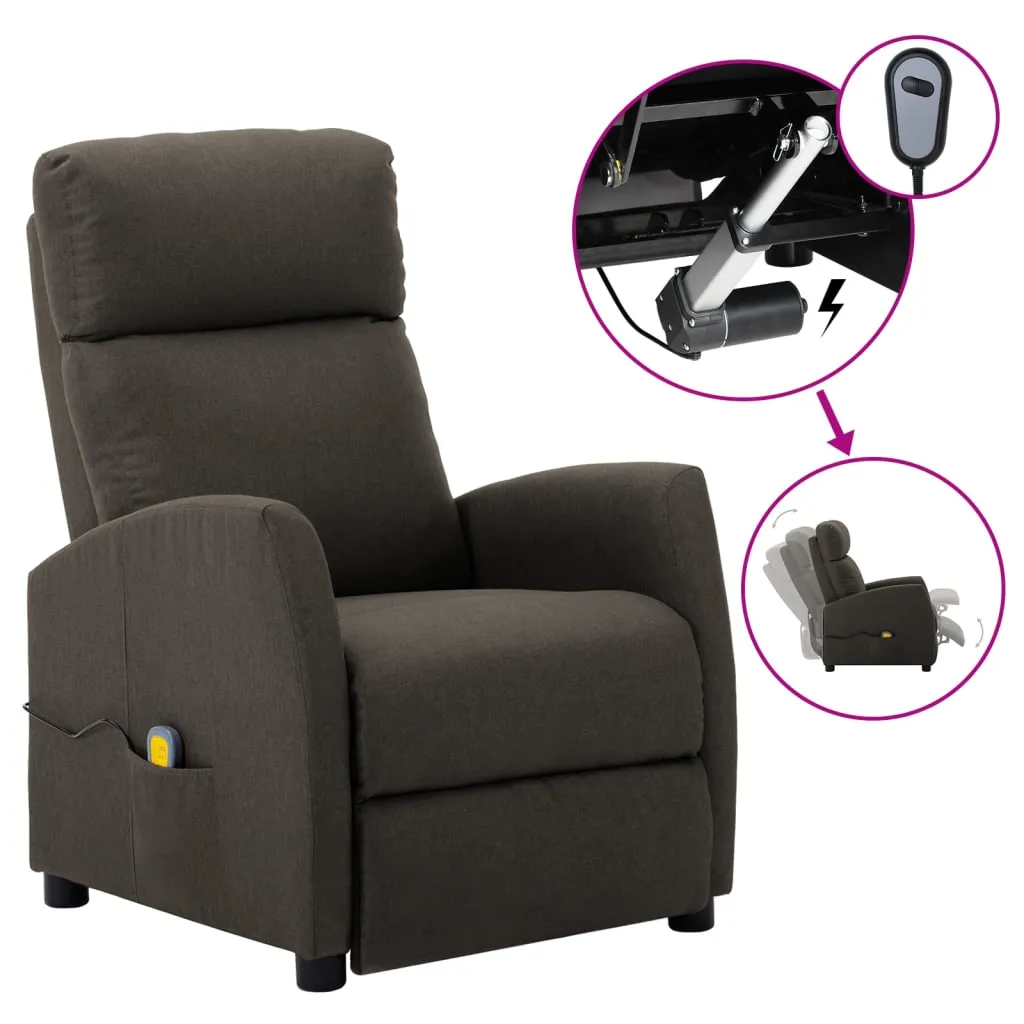 Massage Recliner Chair Electric Push Cozy Armchair for Elderly Fabric