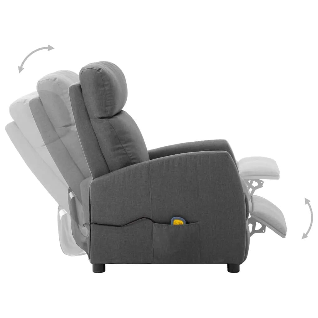 Massage Recliner Chair Electric Push Cozy Armchair for Elderly Fabric