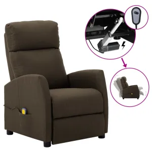 Massage Recliner Chair Electric Push Cozy Armchair for Elderly Fabric