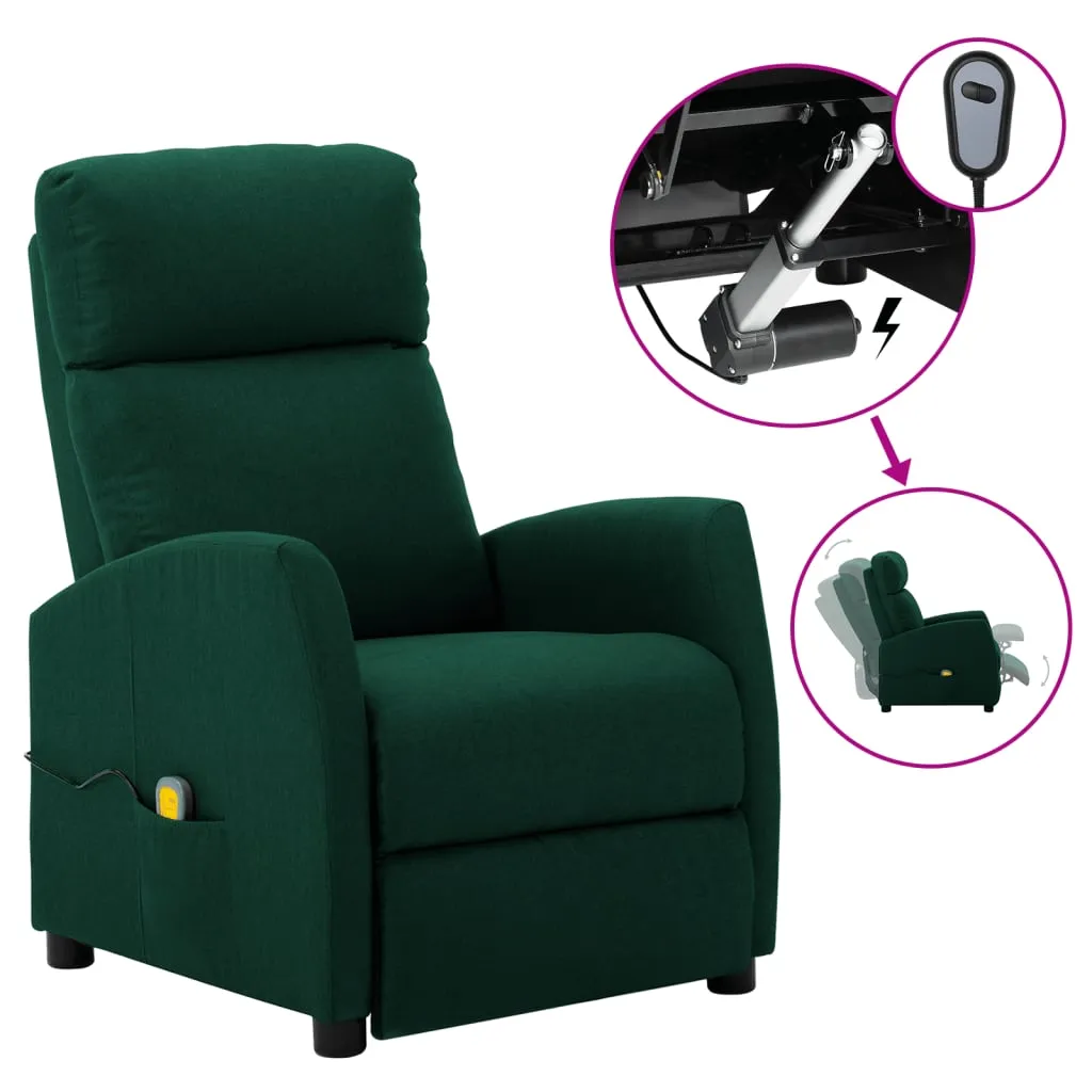 Massage Recliner Chair Electric Push Cozy Armchair for Elderly Fabric