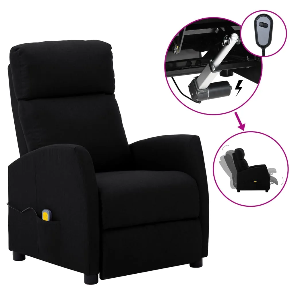Massage Recliner Chair Electric Push Cozy Armchair for Elderly Fabric