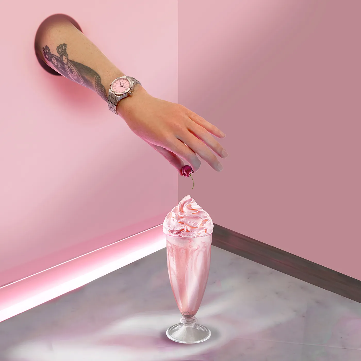 Maurice Lacroix Aikon Quartz Colours Edition Ladies Pink Dial Watch