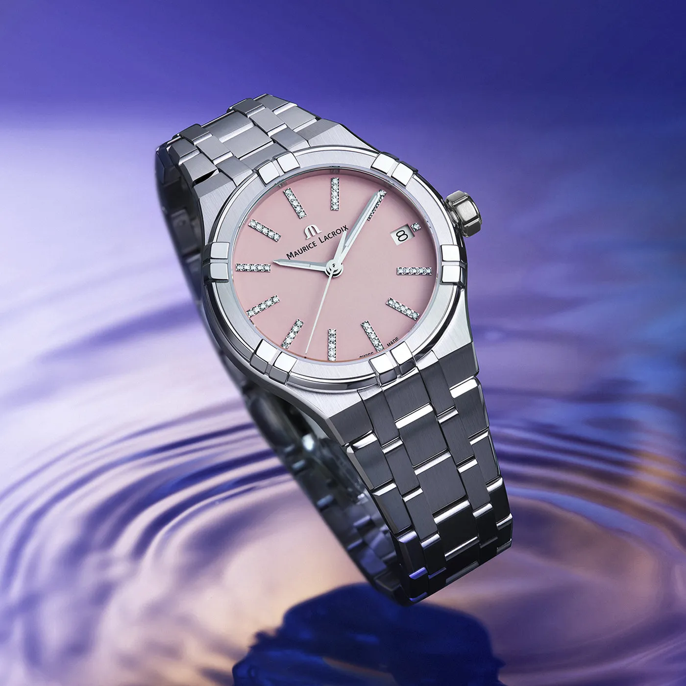 Maurice Lacroix Aikon Quartz Colours Edition Ladies Pink Dial Watch
