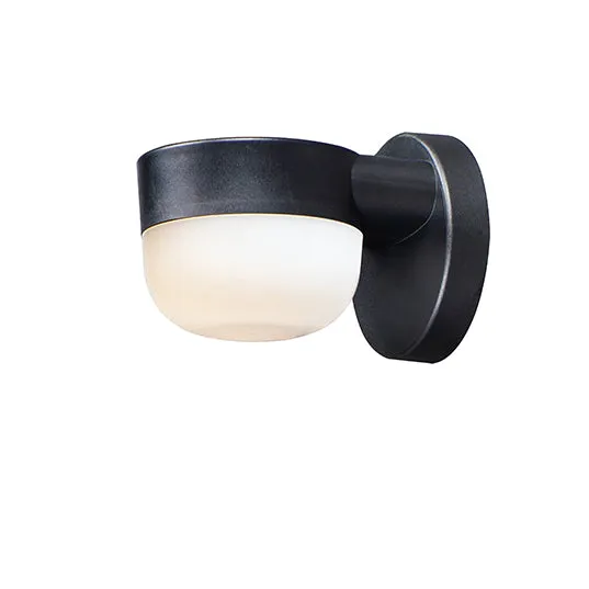 Maxim 51116FTBK 8w LED Small Outdoor Globe Wall Lantern