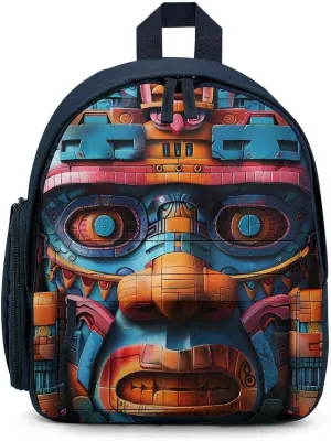 Maya Face Mask Travel Laptop Backpack for Men Women Lightweight Shoulder Bag Work Bag Daypack