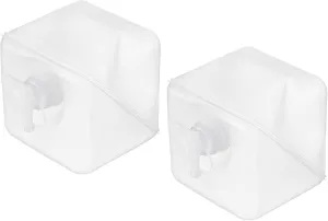 MECCANIXITY Collapsible Water Container 4L 1.06 Gallon Portable Storage Carrier Cube Jug with Spigot Sealing Cap for Outdoor Hiking Camping Boating Swimming, Pack of 2
