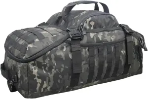 Men Army Sport Gym Bag Military Tactical Waterproof Backpack Camping Backpacks Sports Travel Bags, 60l Black Camo
