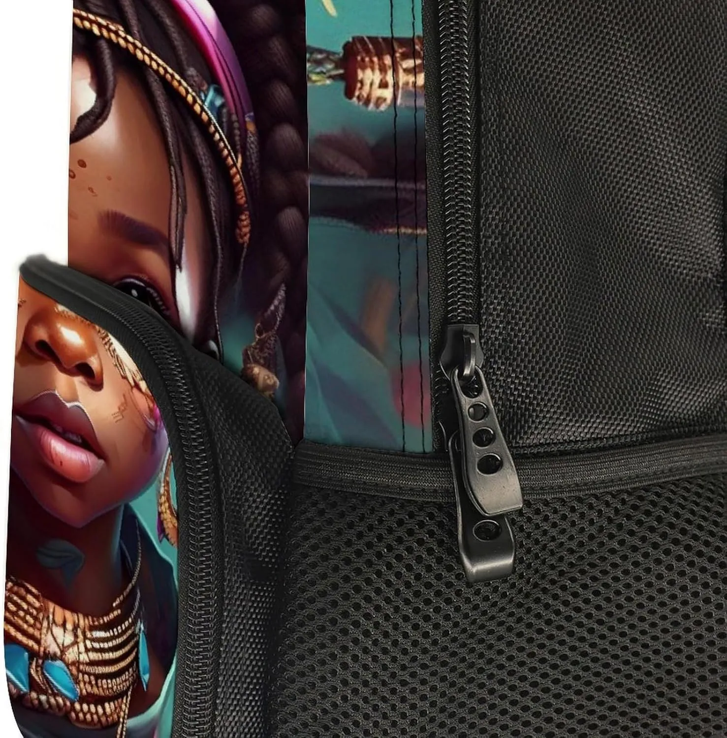 Men Women Lightweight African American Black Women Woman Art Backpack Large Capacity Carry On Bag With Padded Straps for Sports Work Walking Cycling
