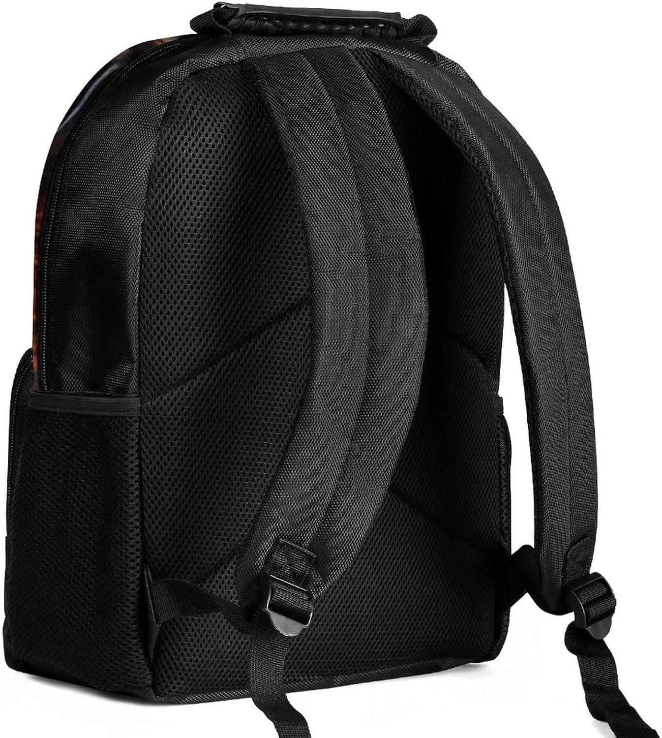 Men Women Polyester Cool Lion In The Space Surreal Style Art Casual Daypack Large Capacity Carry On Bag With Adjustable Shoulder Straps for Camping Work Running