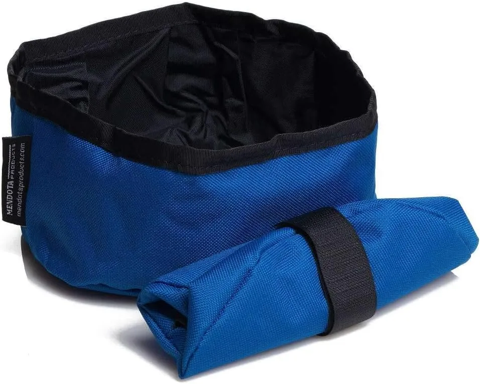 Mendota Pet Collapsible Dog Bowl - Pet Travel Food & Water Bowl - Made in The USA