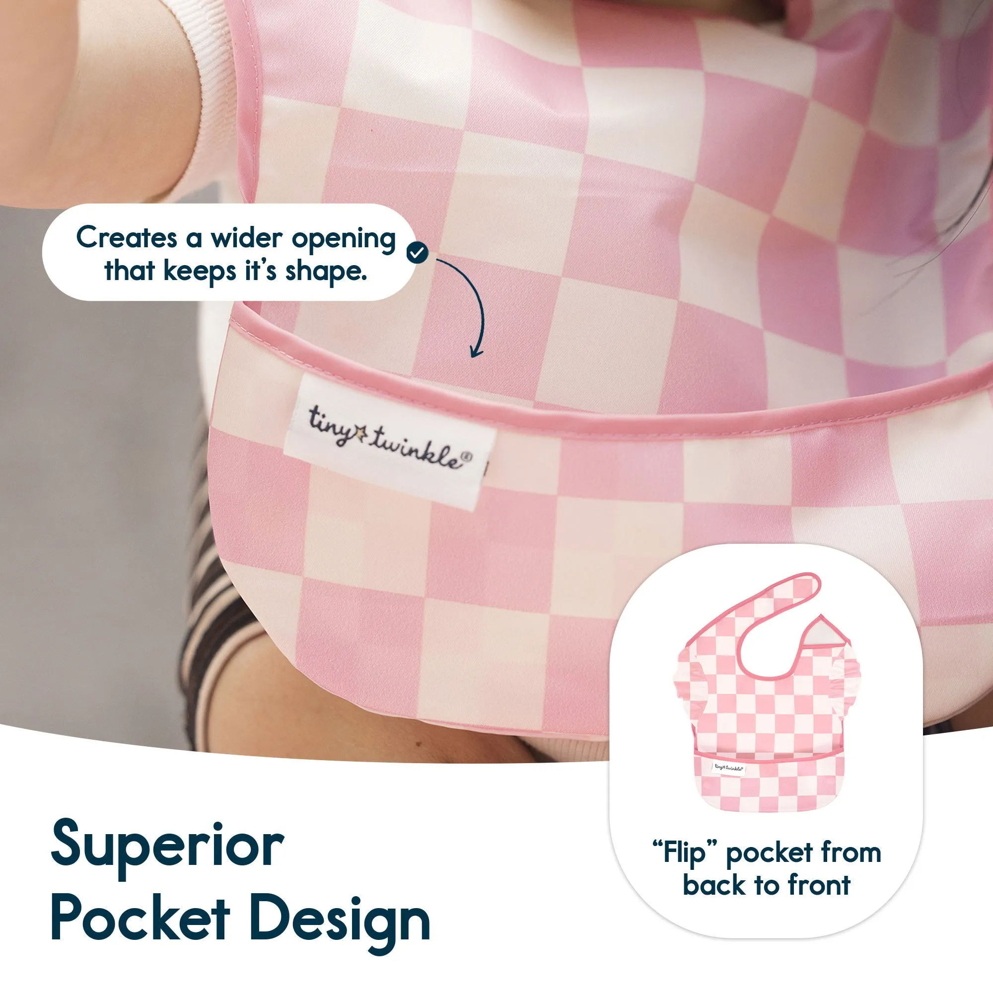 Mess-Proof Easy Bib - 3pk