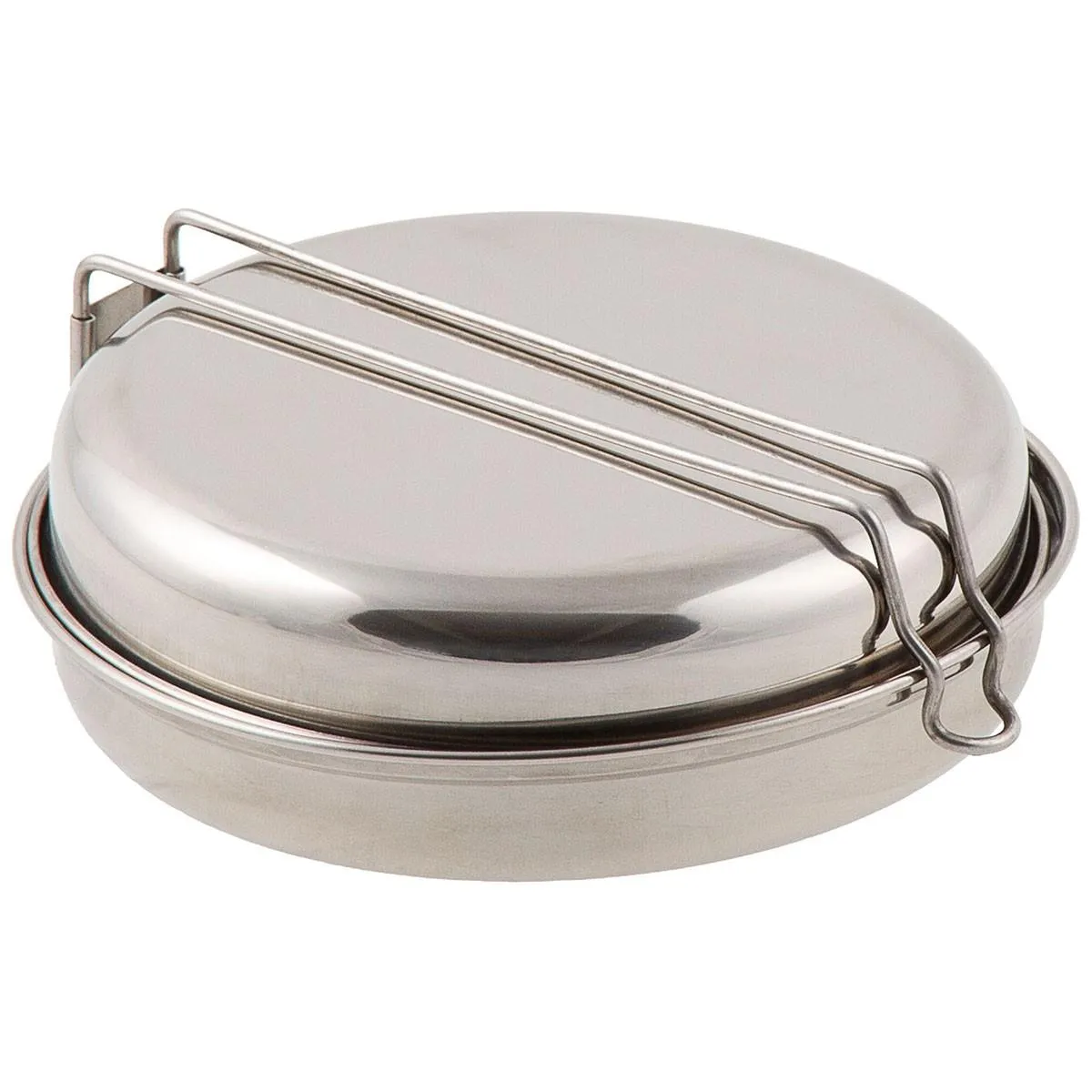 MFH Brand Mess Kit 5 pieces set stainless steel camping hiking trekking pot set